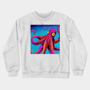 Psychedelic Octopus Crewneck Sweatshirt